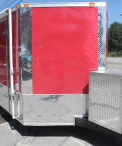 SLE Enclosed Trailers Enclosed Trailer 8.5'x26' Red - Motorcycle Car Bike Hauler Storage
