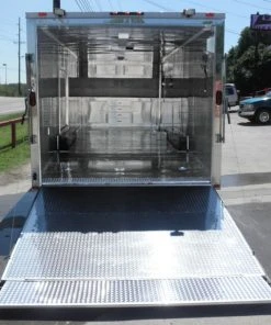 Alternative view of SLE Enclosed Trailers Enclosed Trailer 8.5'x26' Red - Motorcycle Car Bike Hauler Storage