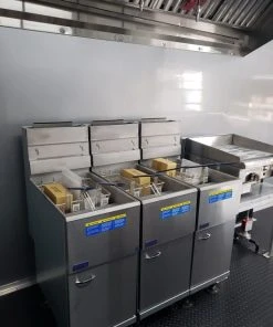 Alternative view of SLE Concessions 8.5' X 18' White Concession Food Trailer With Appliances
