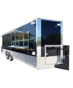 SLE Concessions Concession Trailer 8.5' X 20' Black - Food Event Catering