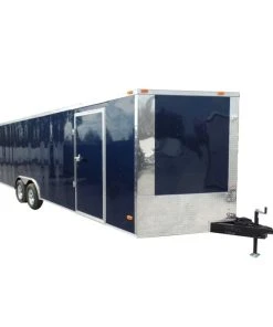 SLE Enclosed Trailers Enclosed Trailer 8.5' X 24' Indigo Blue Equipment Hauler Storage