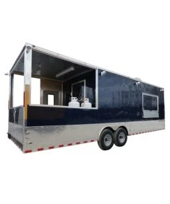SLE 8.5' X 28' Concession Food Trailer Blue