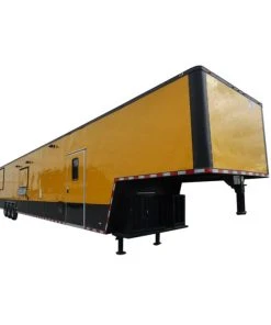 SLE 8.5' X 52' Concession Food Trailer Gooseneck Yellow