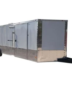 SLE Enclosed Trailers White Custom Enclosed Trailer 8.5' X 26' Car Hauler Storage