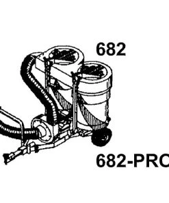 Alternative view of Trac Vac 682 Lawn Mower Bagger Vacuum Pull Behind 6.5 Hp Briggs