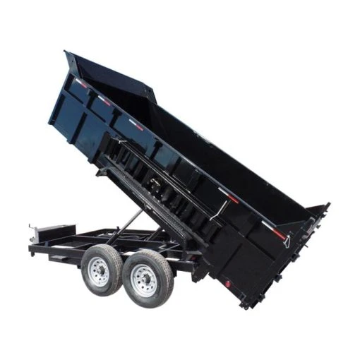 SLE Dump Trailers Hydraulic Dump Trailer 7x14 Landscape Equipment 3ft