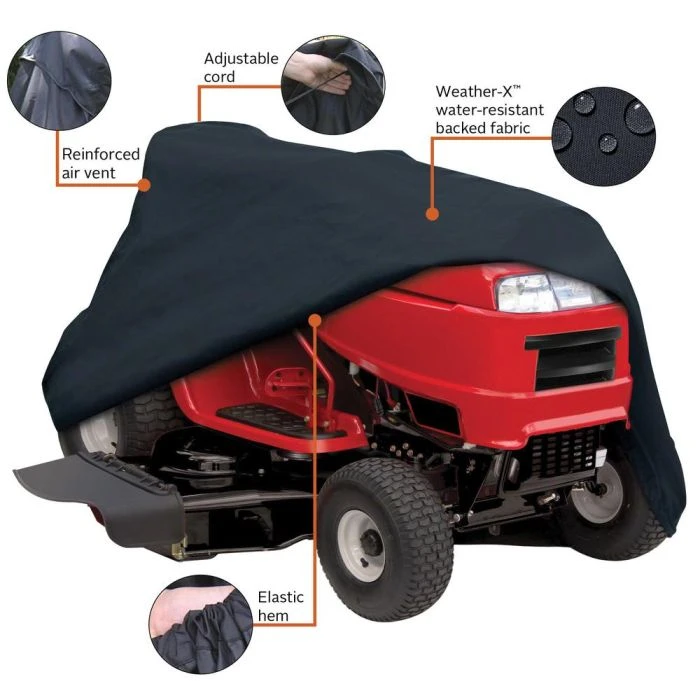 Classic Accessories Universal Lawn Tractor Cover Black 6 Classic Accessories Universal Lawn Tractor Cover Black - Image 4