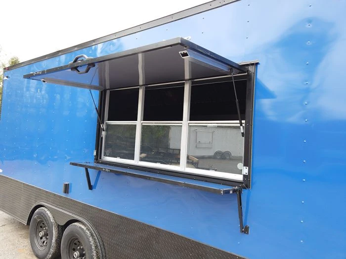 SLE Concessions 8.5 X 20' Cobalt Blue Food Vending Concession Food Trailer 8 SLE Concessions 8.5 X 20' Cobalt Blue Food Vending Concession Food Trailer - Image 6