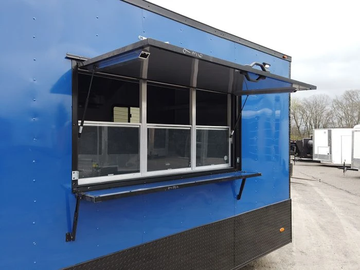 SLE Concessions 8.5 X 20' Cobalt Blue Food Vending Concession Food Trailer 7 SLE Concessions 8.5 X 20' Cobalt Blue Food Vending Concession Food Trailer - Image 5