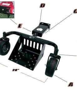 Trimmer Trap DM-1 Bull Rider Sulky Caster Wheels Universal Connection