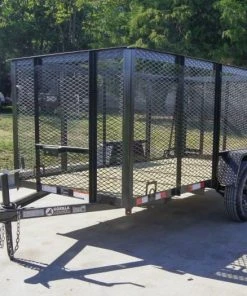 SLE Utility Trailers 5x10 Straight Deck Utility Trailer 4ft Mesh Sides 3500lb