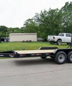 Alternative view of SLE Utility Trailers 7x16 I-Beam Equipment Trailer With (2) 7K Axles With Stand Up Ramps