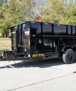SLE Dump Trailers 7x14 Telescopic Dump Trailer With 4ft Sides (2) 7K Axles 10 SLE Dump Trailers 7x14 Telescopic Dump Trailer With 4ft Sides (2) 7K Axles -Husqvarna Sales Store dsc00927 4