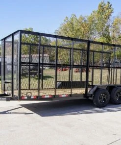 SLE Utility Trailers 6.4x18 Straight Tail Utility Trailer With 6ft Sides