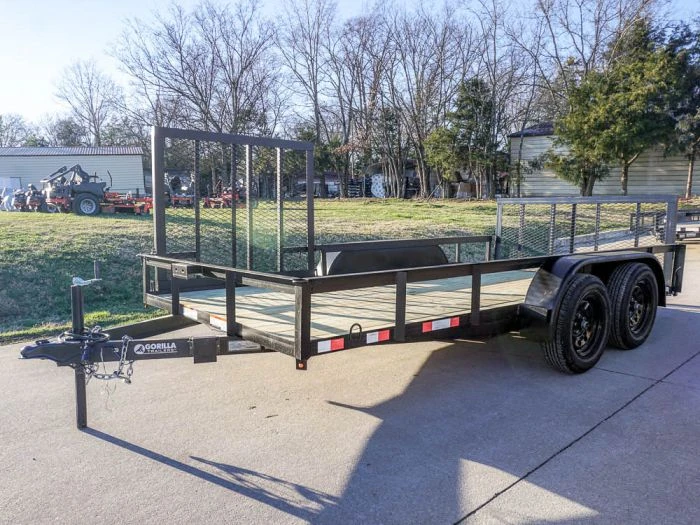 SLE Utility Trailers 7' X 14' Tandem Axle Dovetail Utility Trailer With