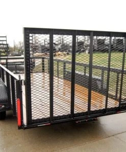 SLE Utility Trailers 6.4x16 Straight Deck Utility Trailer With 2ft Mesh Sides Tall Gate -Husqvarna Sales Store dsc02382 3