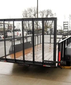 SLE Utility Trailers 6.4x16 Straight Deck Utility Trailer With 2ft Mesh Sides Tall Gate -Husqvarna Sales Store dsc02383 3