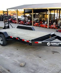 SLE Utility Trailers 7x14 IBeam Equipment Trailer (2) 5200lb Axles With Stand-Up Ramps