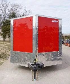 Alternative view of SLE Enclosed Trailers Enclosed Trailer 8.5'x22' Red & Black - Car Hauler Storage