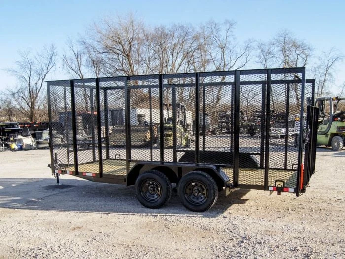 SLE Utility Trailers 6.4x16 Straight Deck Utility Trailer 6ft Mesh Sides (2) 3,500lb Axles 7 SLE Utility Trailers 6.4x16 Straight Deck Utility Trailer 6ft Mesh Sides (2) 3,500lb Axles - Image 5
