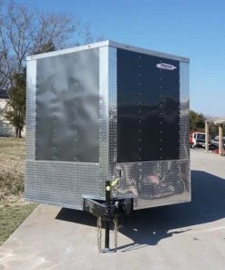 Alternative view of SLE Enclosed Trailers Enclosed Trailer 8.5x24 Tandem Axle Charcoal Gray - Motorcycle Car Hauler Storage