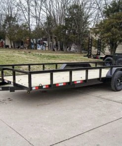 SLE Utility Trailers 7x20 Tube Top Dovetail Utility Trailer (2) 3500lb Axles