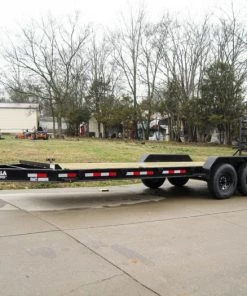 SLE Utility Trailers 7x22 IBEAM Equipment Trailer (2) 7K Axles Stand-Up Ramps