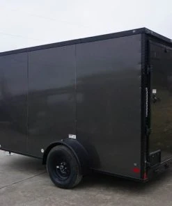 SLE Enclosed Trailers 7x12 Enclosed Trailer Charcoal V-Nose Blackout Package 3,500lb Axle Storage 12 SLE Enclosed Trailers 7x12 Enclosed Trailer Charcoal V-Nose Blackout Package 3,500lb Axle Storage -Husqvarna Sales Store dsc03423 1