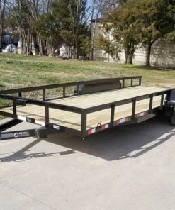 SLE Utility Trailers 7x18 Straight Deck Utility Trailer (2) 3,500lb Axles - No Gate