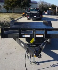 Alternative view of SLE Utility Trailers 7x18 Steel Floor Car Hauler (2) 3500lb Axle W/ Brake And Ramps