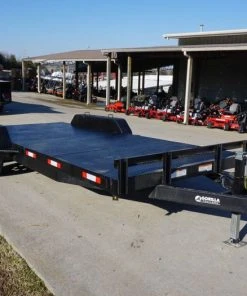 SLE Utility Trailers 7x18 Steel Floor Car Hauler (2) 3500lb Axle W/ Brake And Ramps