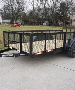 Alternative view of SLE Utility Trailers 6.4x14-2ft Mesh Side Utility Trailer Dovetail (2) 3500lb Axle