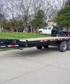 SLE Utility Trailers 8.5x22 I-Beam Deckover Trailer (2) 7K Axles Stand-Up Ramps