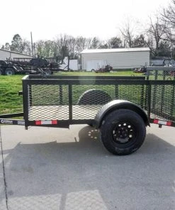 Alternative view of SLE Utility Trailers 5'x8' Utility Trailer Dovetail With 2' Mesh Sides