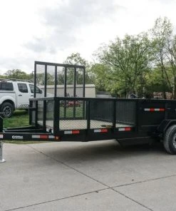 SLE Dump Trailers 7x16 Hybrid Hydraulic Dump Trailer With 2ft Sides (2) 6K Axles