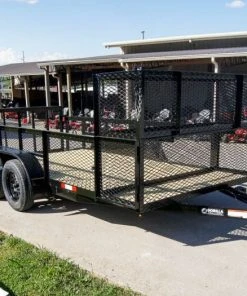 SLE Utility Trailers 6.4x14 Dovetail Utility Trailer Stacked Baskets (2) 3500lb Axles