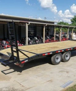 SLE Utility Trailers 8.5x20 Deckover I-Beam Trailer (2) 5,200lb Axles Stand-Up Ramps
