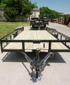 Alternative view of SLE Utility Trailers 7x20 Straight Deck Utility Trailer With No Gate (2) 3,500 Axles