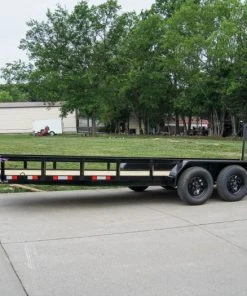 SLE Utility Trailers 7x20 Straight Deck Utility Trailer (2) 3500lb Axles With Tall Gate
