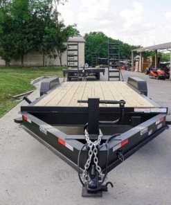 SLE Utility Trailers 7x18 I-Beam Equipment Trailer (2) 7K Axles Stand-Up Ramps