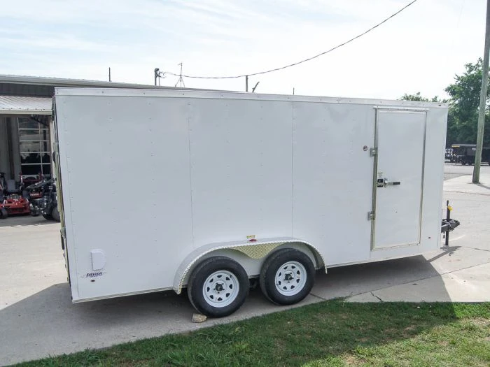 SLE Enclosed Trailers 7x16 White V-Nose Enclosed Trailer With Elect Pkg (2) 3500lb Axle Storage 8 SLE Enclosed Trailers 7x16 White V-Nose Enclosed Trailer With Elect Pkg (2) 3500lb Axle Storage - Image 6