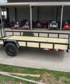 Alternative view of SLE Utility Trailers Utility Trailer 6.4'x14' Dovetail With Gate
