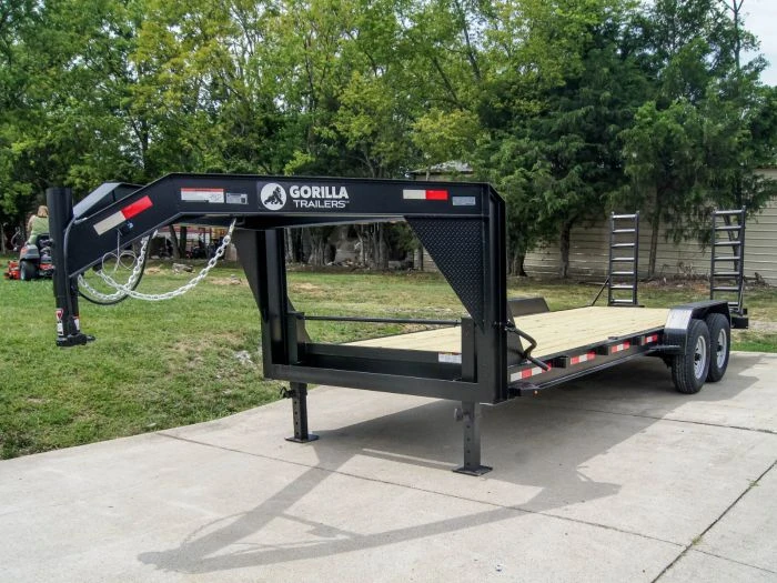 SLE Utility Trailers 7x22 Gooseneck Equipment Trailer (2) 7K Axles Standup Ramps 3 SLE Utility Trailers 7x22 Gooseneck Equipment Trailer (2) 7K Axles Standup Ramps