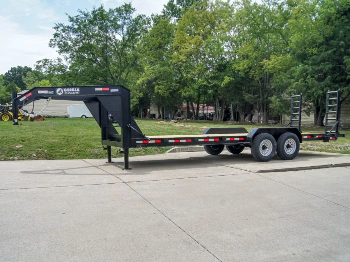 SLE Utility Trailers 7x22 Gooseneck Equipment Trailer (2) 7K Axles Standup Ramps 4 SLE Utility Trailers 7x22 Gooseneck Equipment Trailer (2) 7K Axles Standup Ramps - Image 2