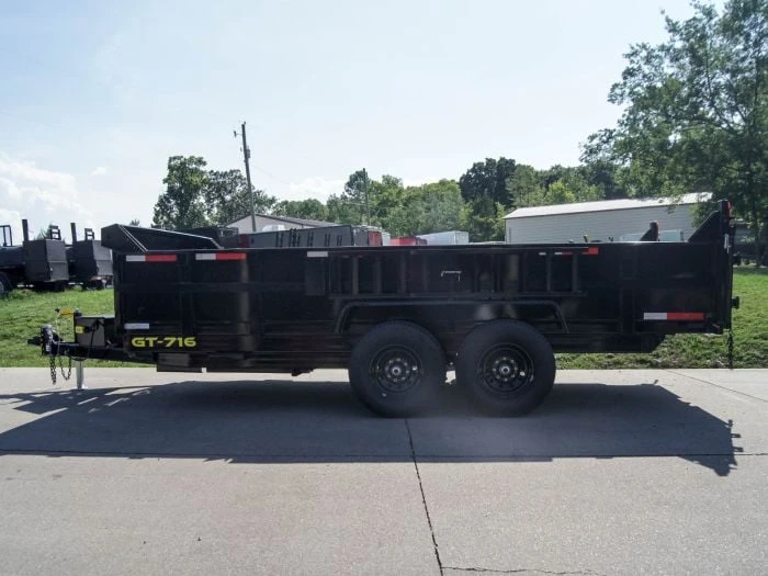 SLE Dump Trailers 7x16 Hydraulic Dump Trailer With 2ft Sides (2) 7K Axles 8 SLE Dump Trailers 7x16 Hydraulic Dump Trailer With 2ft Sides (2) 7K Axles - Image 6