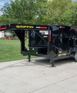 Alternative view of SLE Dump Trailers 7x12 Gooseneck Hydraulic Dump Trailer With 4ft Side (2) 6K Axles