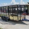 SLE Equipment 6.4' X 14' (2) 3500 Axles Leaf Cage Debris Loader Utility Trailer -Husqvarna Sales Store dsc09695 1
