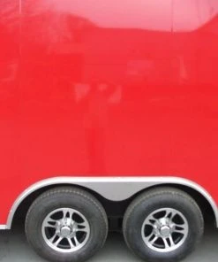 SLE Enclosed Trailers Enclosed Trailer 8.5'x24' Red - Motorcycle Car Bike Hauler Storage