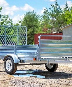 DK2 MMT5X7G-DUG 4.5' X 7.5' Utility Trailer Galvanized Drive Up Gate