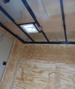 Alternative view of SLE Enclosed Trailers Enclosed Utility Hybrid Trailer 7'x18' With Side Ramp- Lawn Mower Equipment Hauler Storage